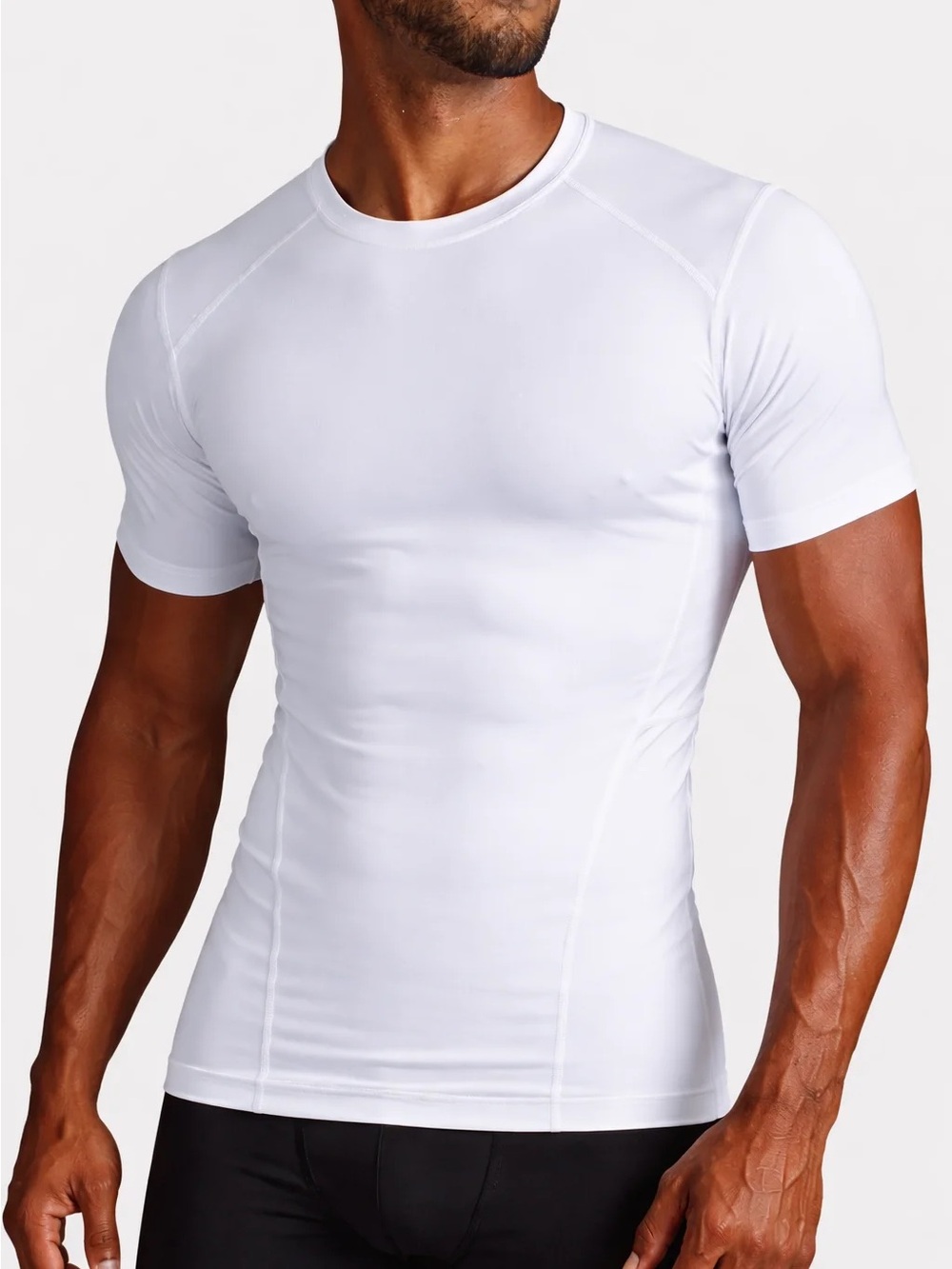 NWOT Tommie Copper White Shoulder Compression Shirt